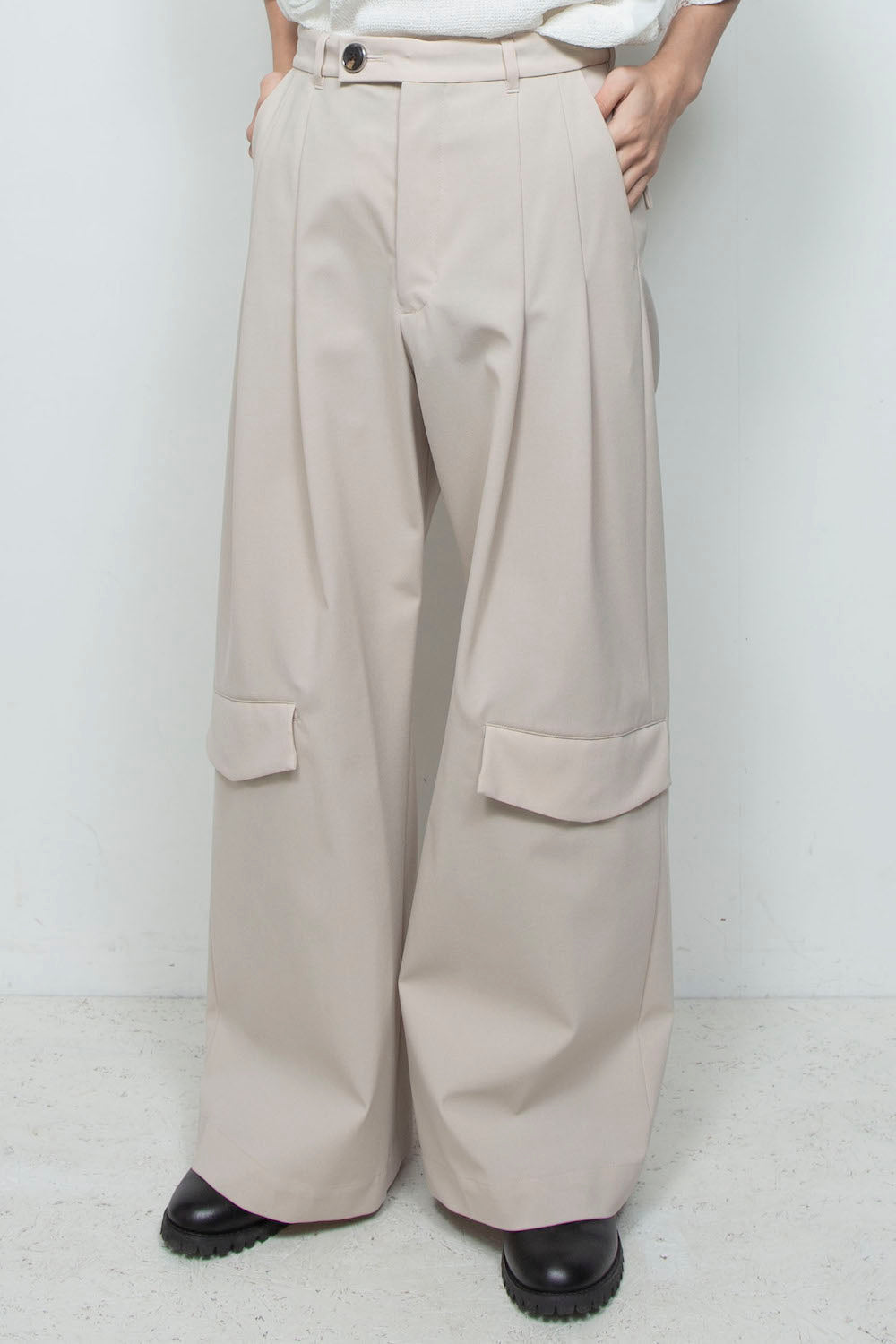 LB26SS-PT09-BDS | オリジナル3レイヤー シンフラップバギートラウザー | NATURAL