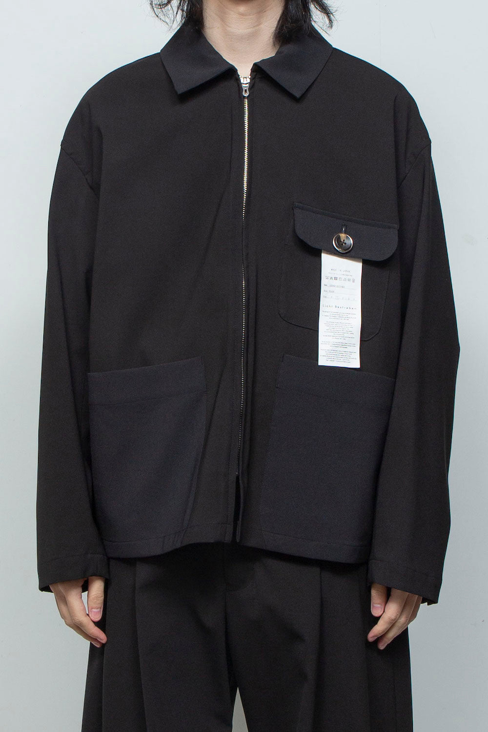 LB26SS-SH10-BDS | オリジナル3レイヤー ジップフライカバーオール | BLACK