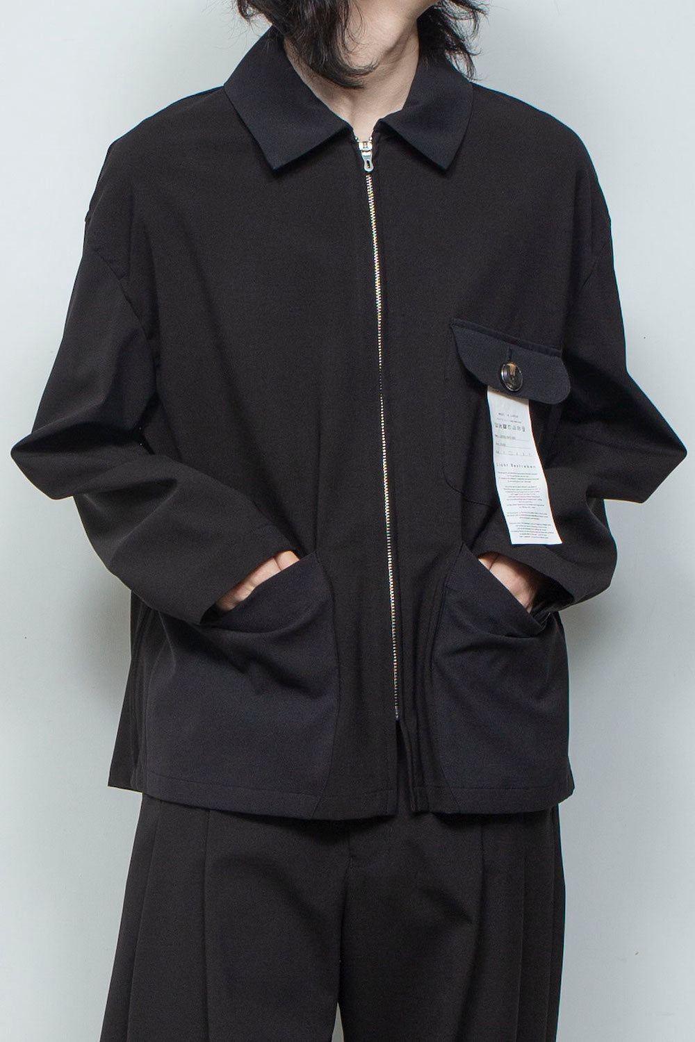 LB26SS-SH10-BDS | オリジナル3レイヤー ジップフライカバーオール | BLACK