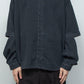 LB26SS-SH11-BWD | 7.5ozデニム デタッチャブルスリーブシャツ | BLACK WASHED