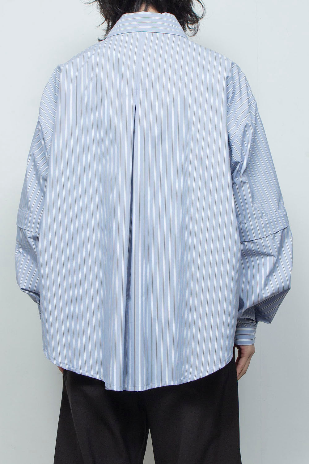 LB26SS-SH11-FTS | プライムフレックス デタッチャブルスリーブシャツ | SAX STRIPE