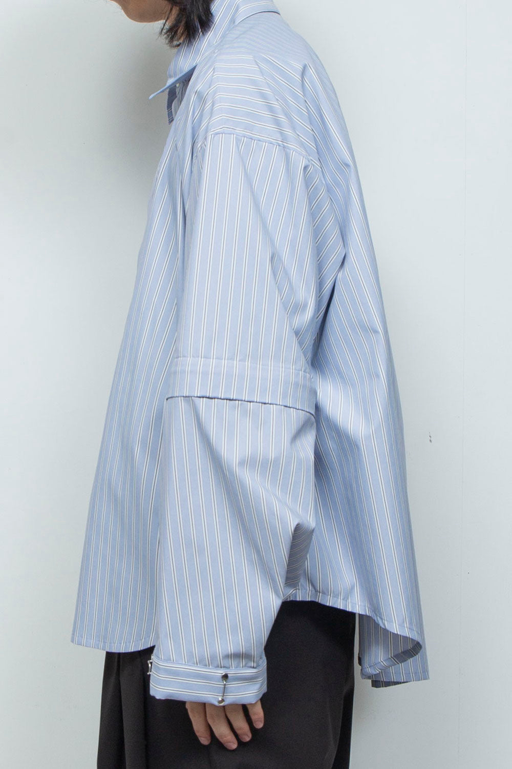 LB26SS-SH11-FTS | プライムフレックス デタッチャブルスリーブシャツ | SAX STRIPE