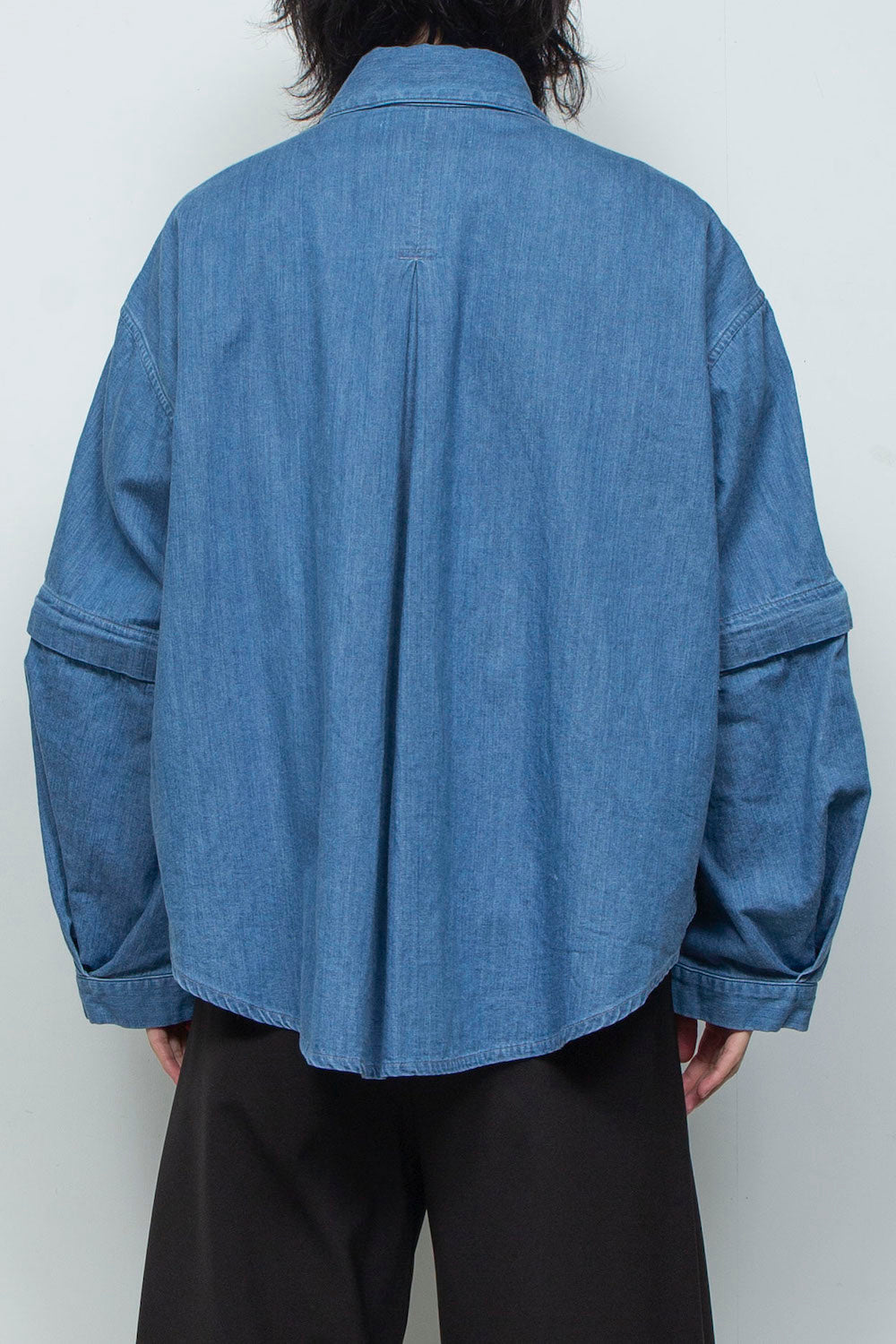 LB26SS-SH11-BWD | 7.5ozデニム デタッチャブルスリーブシャツ | BLUE WASHED