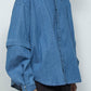 LB26SS-SH11-BWD | 7.5ozデニム デタッチャブルスリーブシャツ | BLUE WASHED