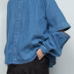 LB26SS-SH11-BWD | 7.5ozデニム デタッチャブルスリーブシャツ | BLUE WASHED