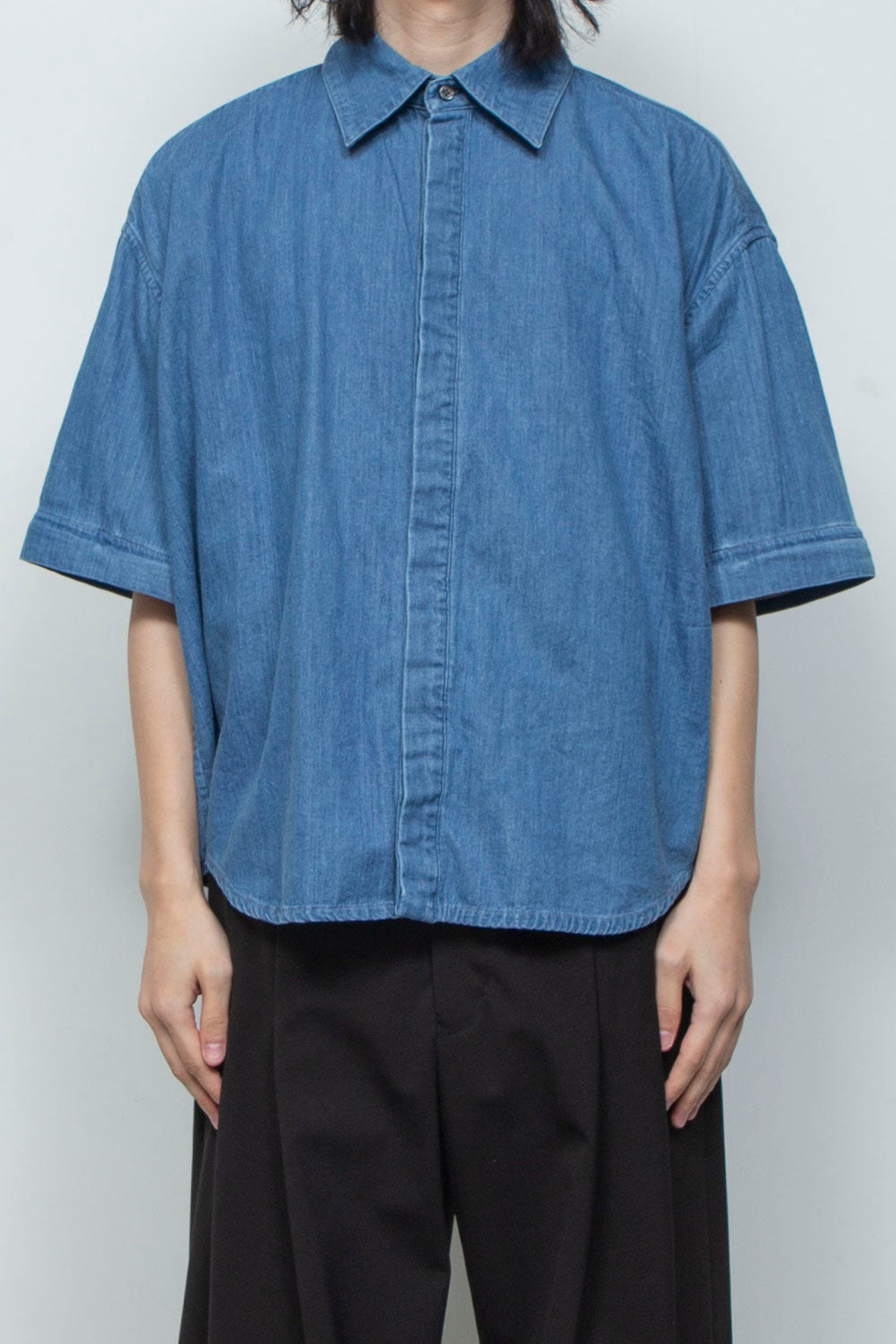 LB26SS-SH11-BWD | 7.5ozデニム デタッチャブルスリーブシャツ | BLUE WASHED