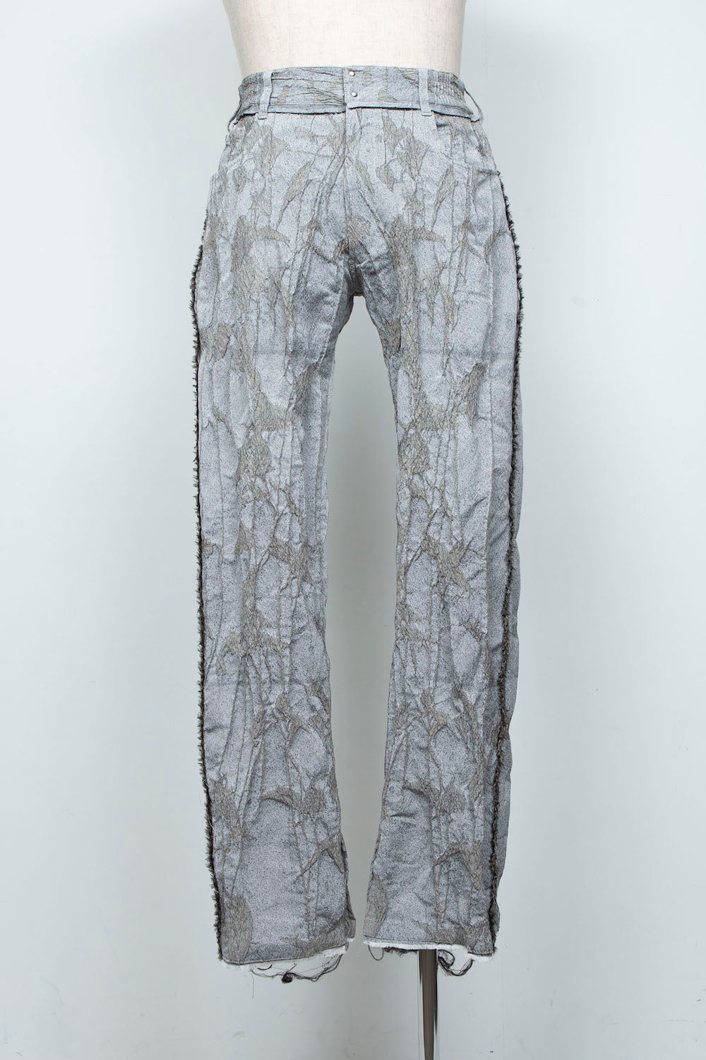 <LAST 1点> LB26SS-PT02-JQD | オリジナル蔦ジャガードローライズ5Pセミフレアパンツ | IVY×CONCRETE