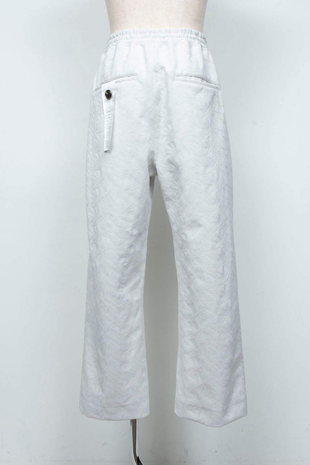 <LAST 1点> LB26SS-PT08-ETJ | フルエンブロイダリージャージーイージーパンツ | ICE GRAY