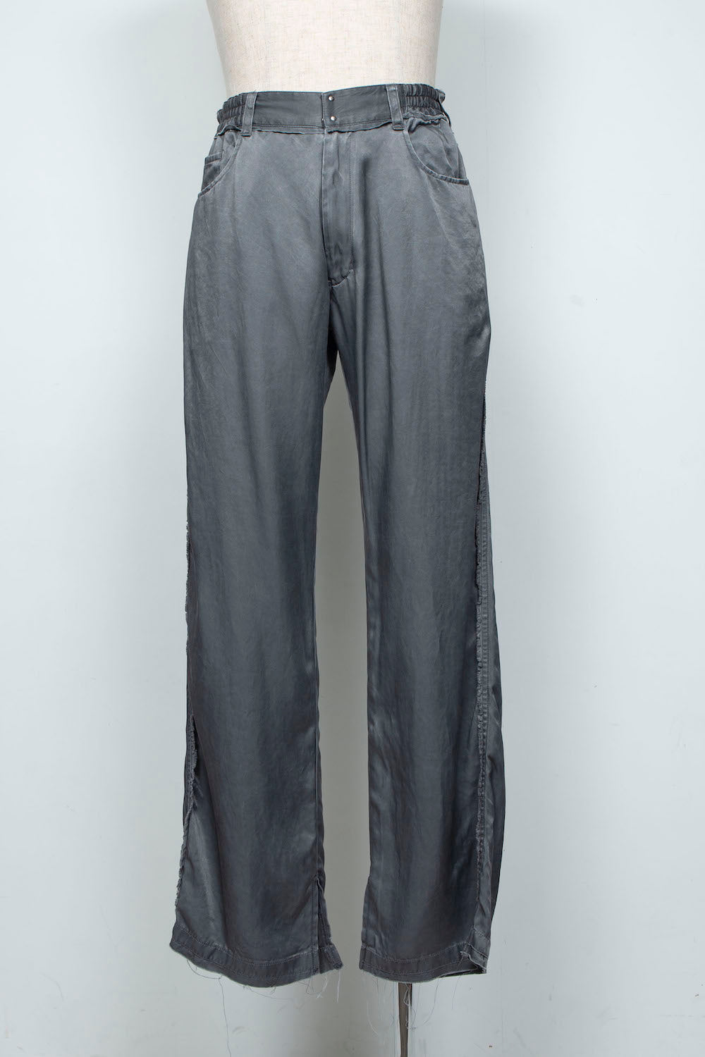 LB26SS-PT02-PDC | ピグメントウォッシュドローライズ5Pセミフレアパンツ | SLATE GRAY