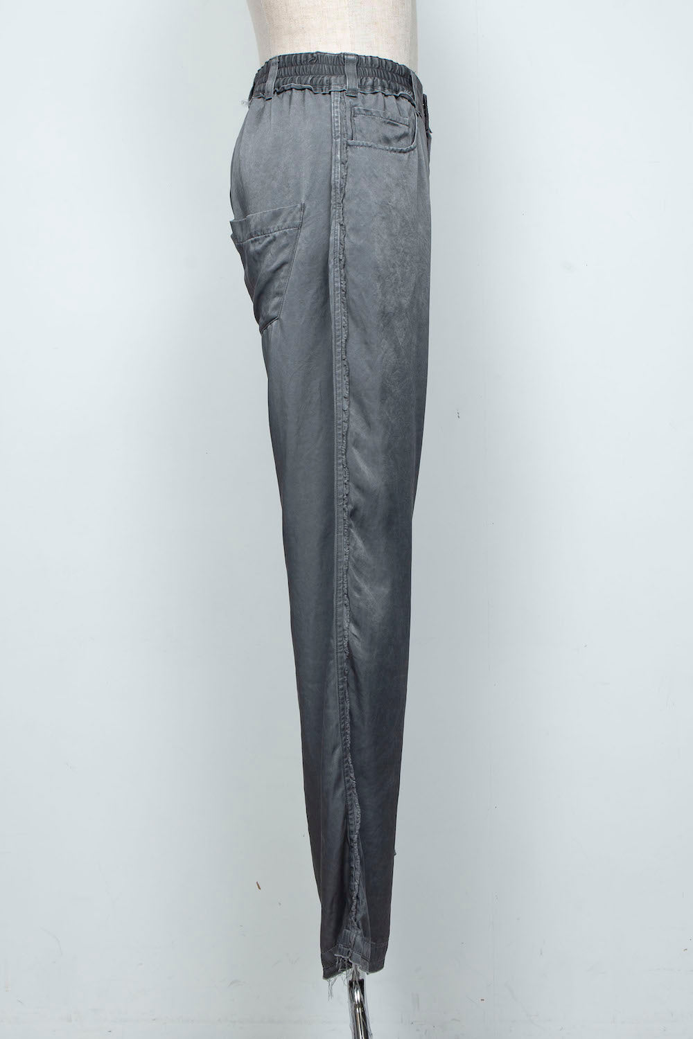 LB26SS-PT02-PDC | ピグメントウォッシュドローライズ5Pセミフレアパンツ | SLATE GRAY
