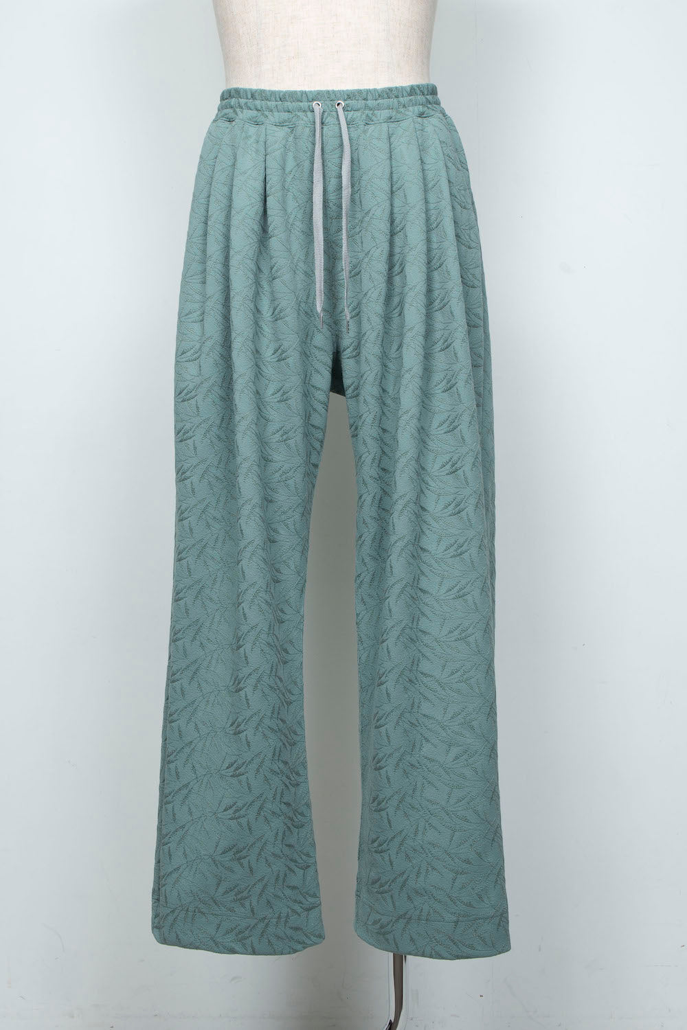 <LAST 1点> LB26SS-PT08-ETJ | フルエンブロイダリージャージーイージーパンツ | GLASS GREEN