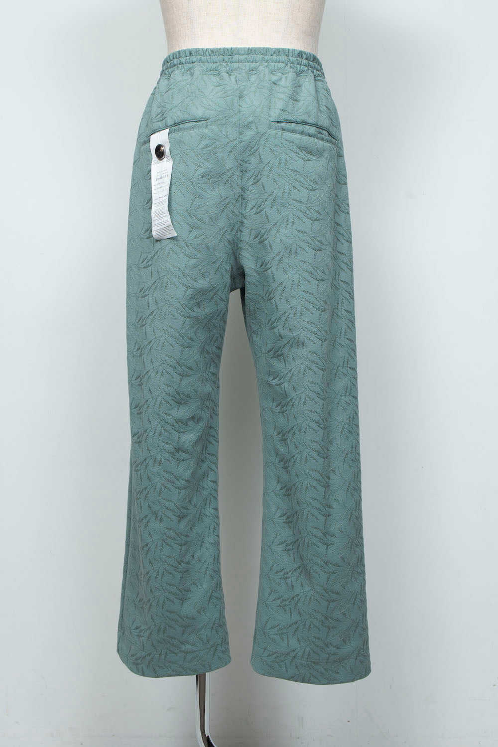 <LAST 1点> LB26SS-PT08-ETJ | フルエンブロイダリージャージーイージーパンツ | GLASS GREEN