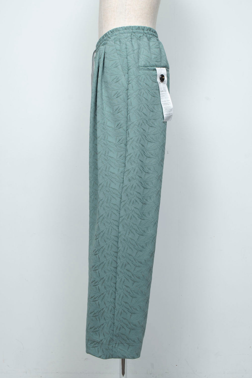 <LAST 1点> LB26SS-PT08-ETJ | フルエンブロイダリージャージーイージーパンツ | GLASS GREEN