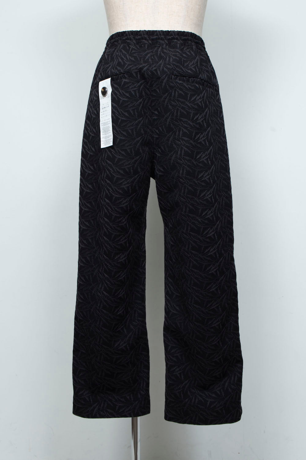 <LAST 1点> LB26SS-PT08-ETJ | フルエンブロイダリージャージーイージーパンツ | BLACK