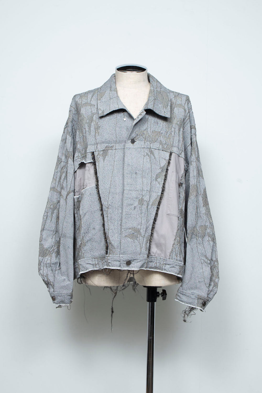 <LAST 1点> LB26SS-JK02-JQD | オリジナル蔦ジャガード再構築カーペンターデニムジャケット | IVY×CONCRETE