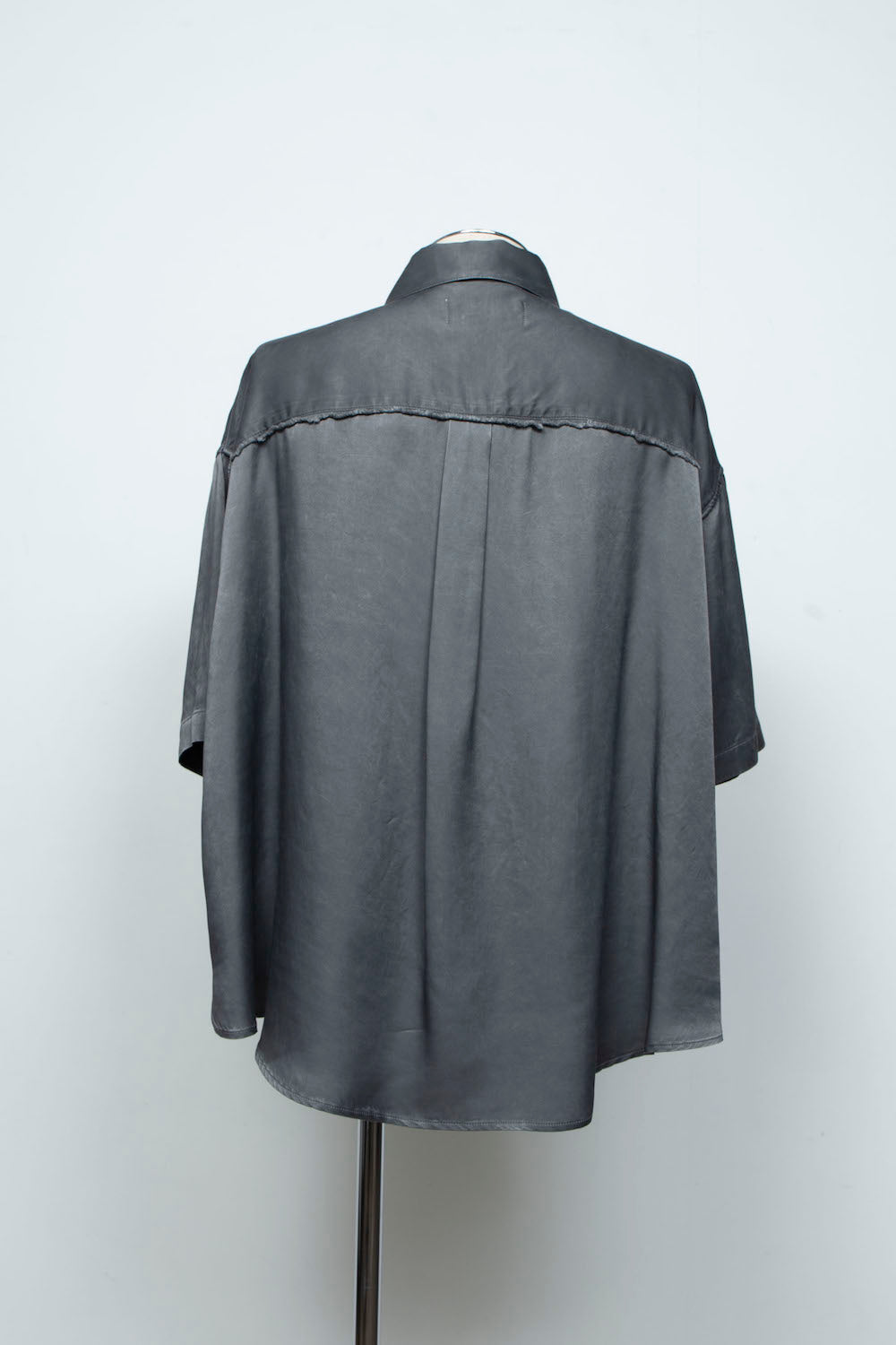 <LAST 1点> LB26SS-SH08-PDC | ピグメントウォッシュドショートスリーブコンパクトシャツ | SLATE GRAY