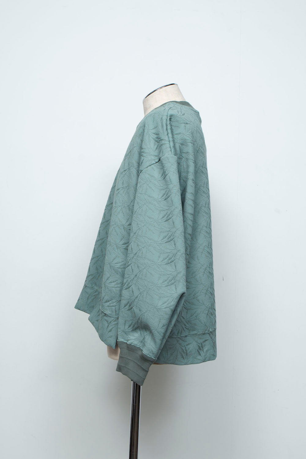<LAST 1点> LB26SS-PO08-ETJ | フルエンブロイダリージャージープルオーバー | GLASS GREEN