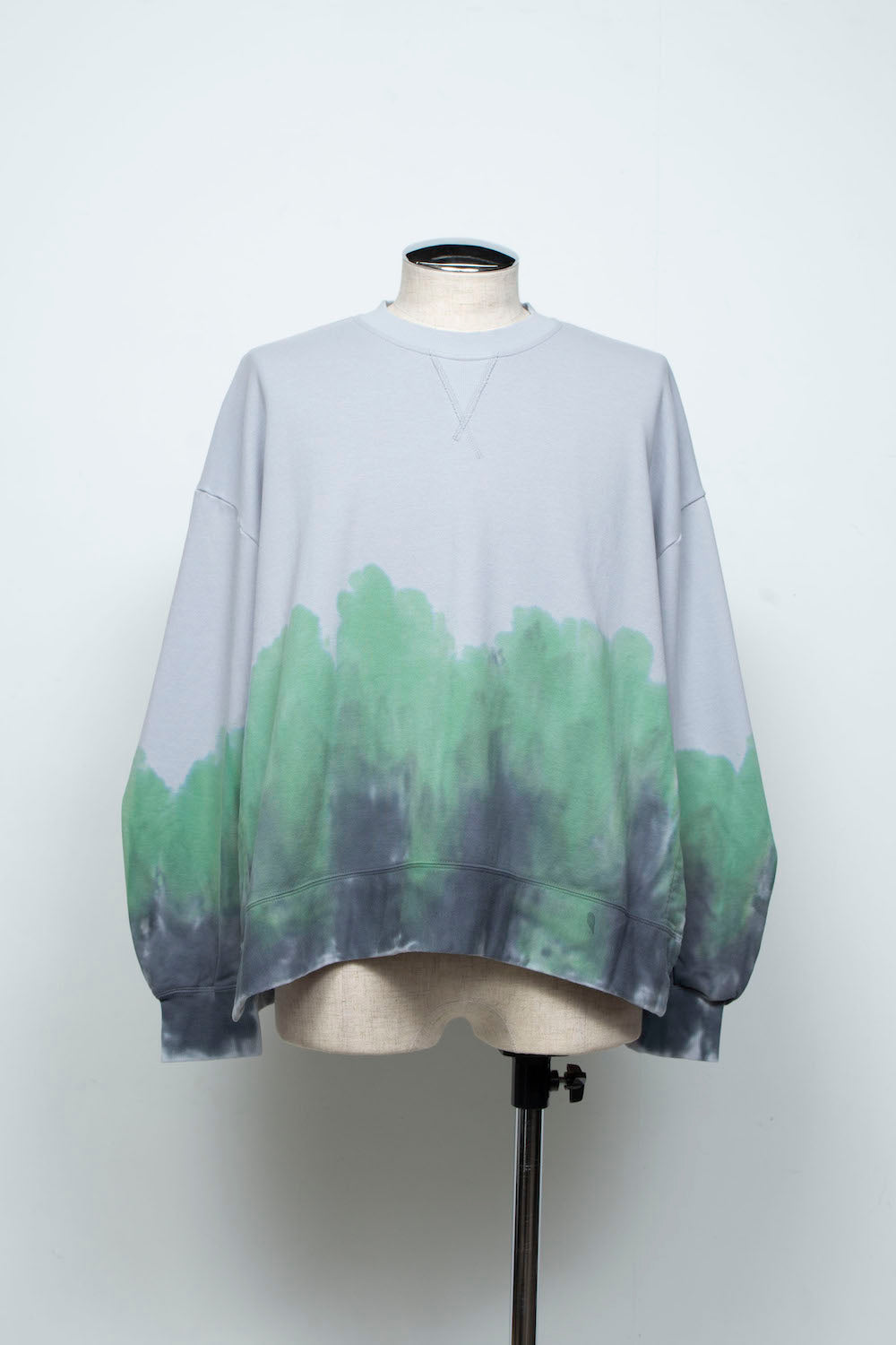 LB26SS-PO10-GDJ | ハンドダイドロングスリーブプルオーバー | ICE GRAY DYED