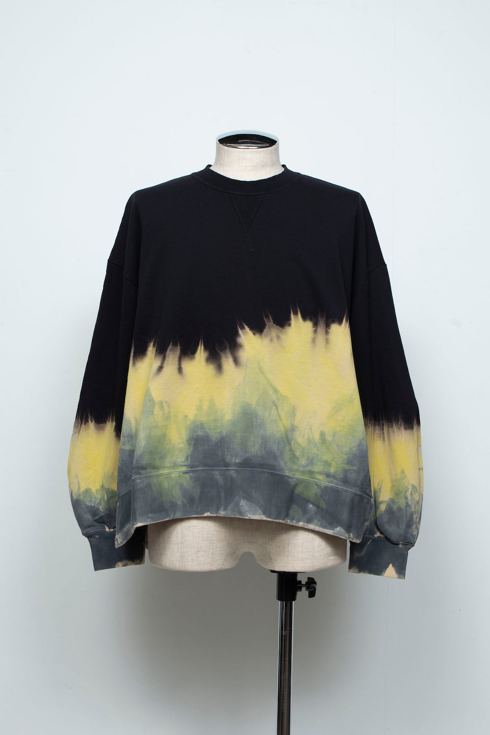 LB26SS-PO10-GDJ | ハンドダイドロングスリーブプルオーバー | BLACK DYED