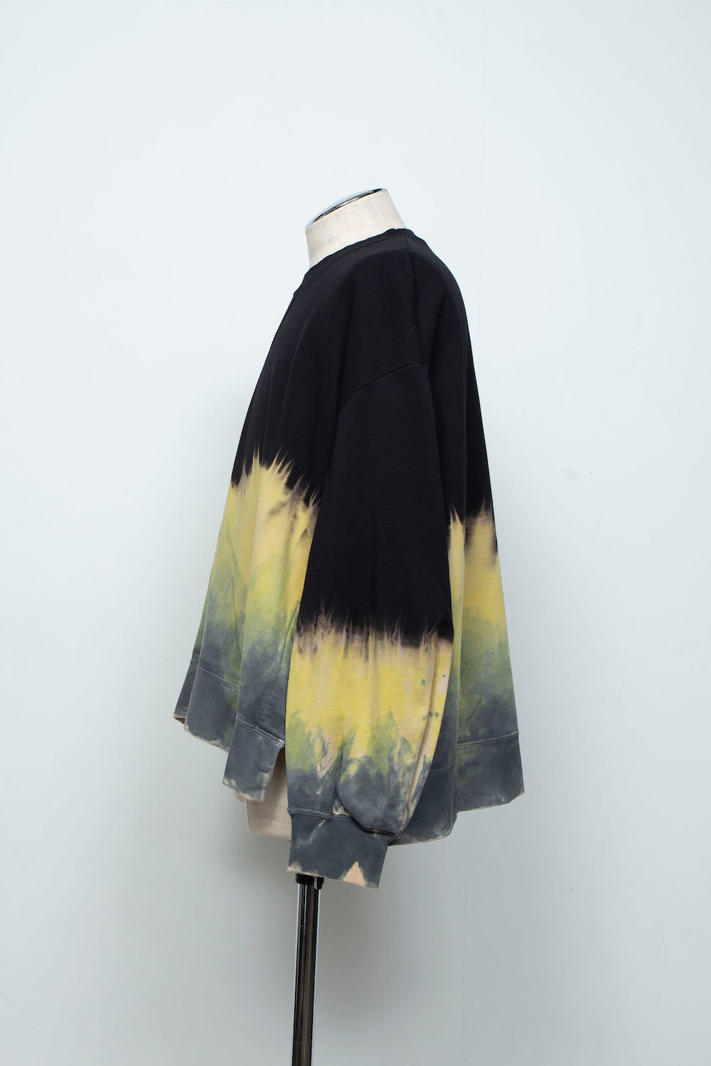 LB26SS-PO10-GDJ | ハンドダイドロングスリーブプルオーバー | BLACK DYED