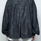 <LAST 1点> LB26SS-JK02-HPD | ホイルプリント再構築カーペンターデニムジャケット | BLACK×FOIL