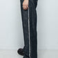 <LAST 1点> LB26SS-PT02-HPD | ホイルプリントローライズ5Pセミフレアパンツ | BLACK×FOIL