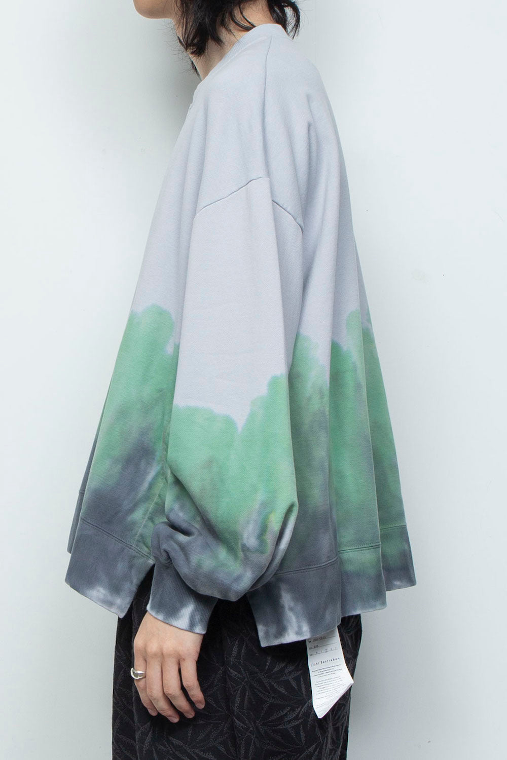 LB26SS-PO10-GDJ | ハンドダイドロングスリーブプルオーバー | ICE GRAY DYED