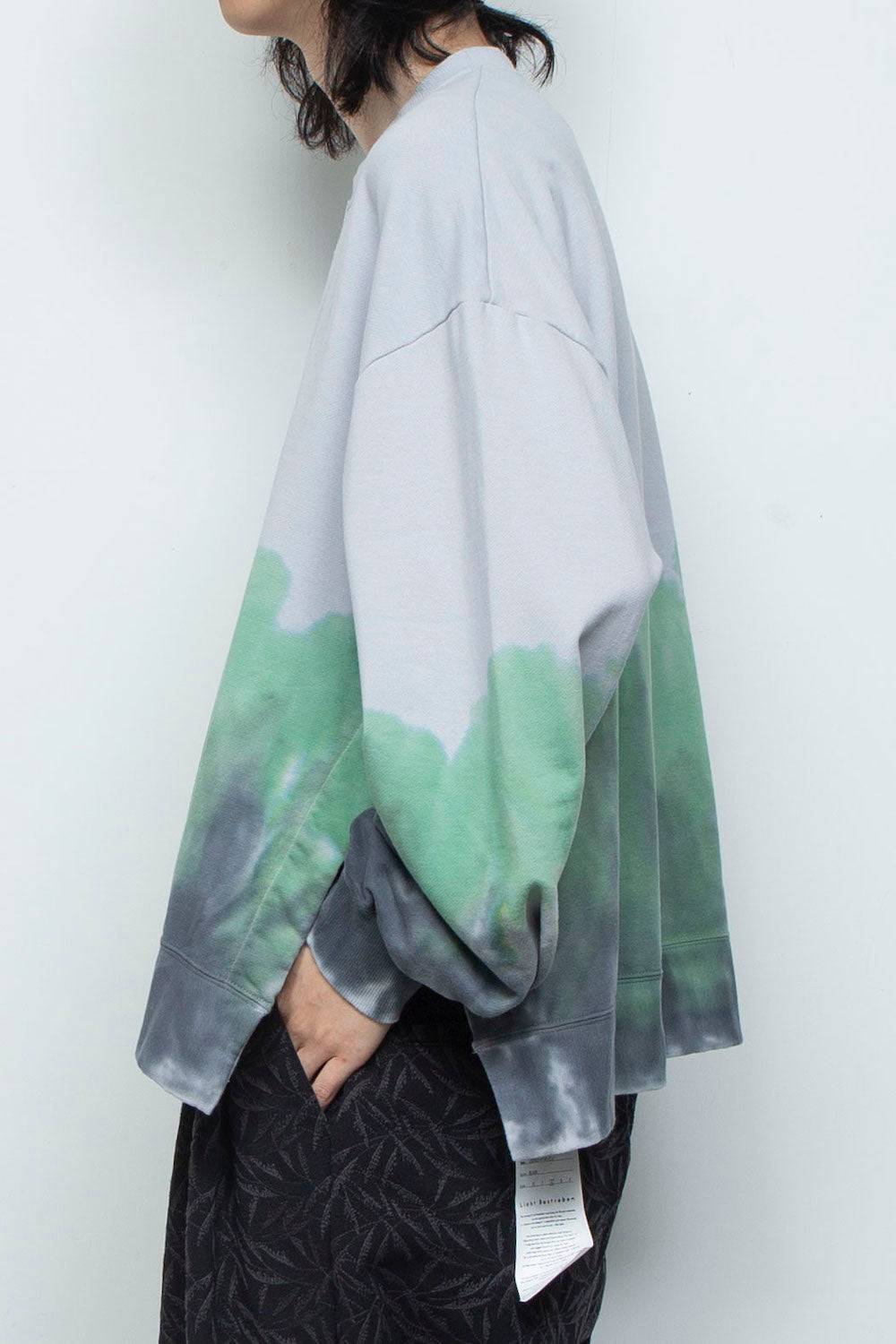LB26SS-PO10-GDJ | ハンドダイドロングスリーブプルオーバー | ICE GRAY DYED