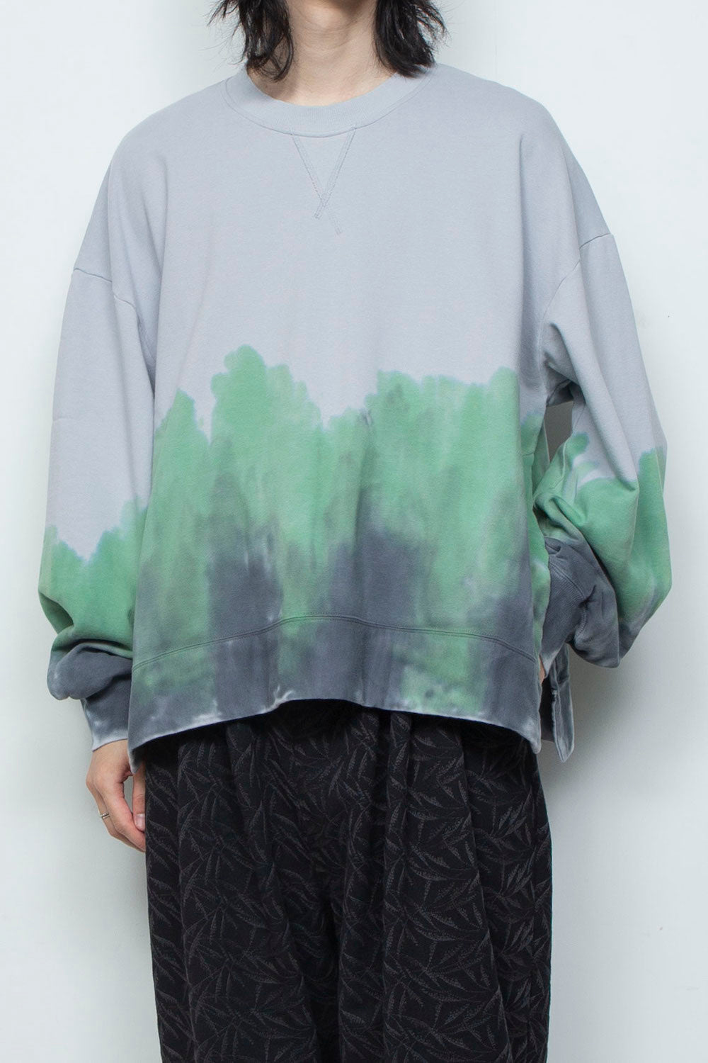 LB26SS-PO10-GDJ | ハンドダイドロングスリーブプルオーバー | ICE GRAY DYED