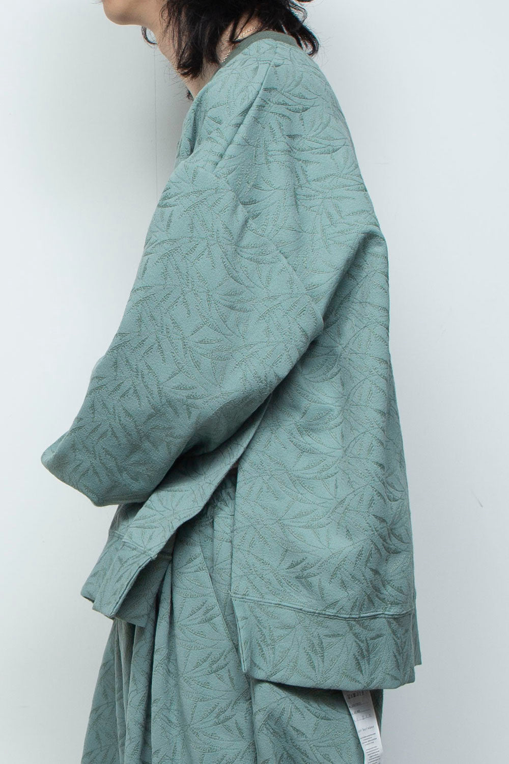 <LAST 1点> LB26SS-PO08-ETJ | フルエンブロイダリージャージープルオーバー | GLASS GREEN