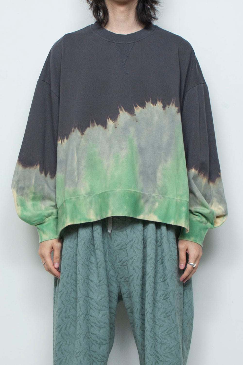 LB26SS-PO10-GDJ | ハンドダイドロングスリーブプルオーバー | SLATE GRAY DYED