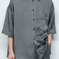 <LAST 1点> LB26SS-SH08-PDC | ピグメントウォッシュドショートスリーブコンパクトシャツ | SLATE GRAY