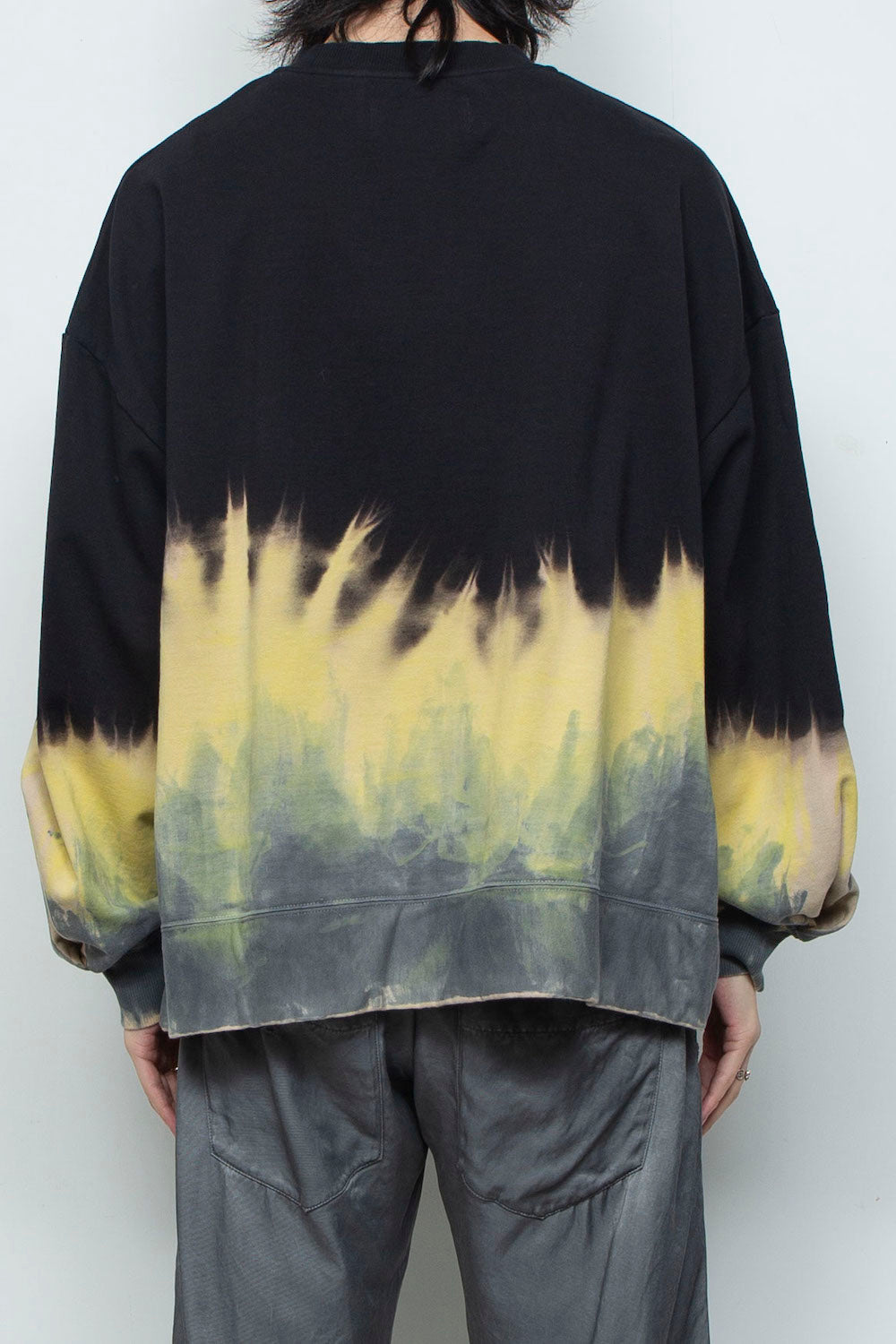 LB26SS-PO10-GDJ | ハンドダイドロングスリーブプルオーバー | BLACK DYED