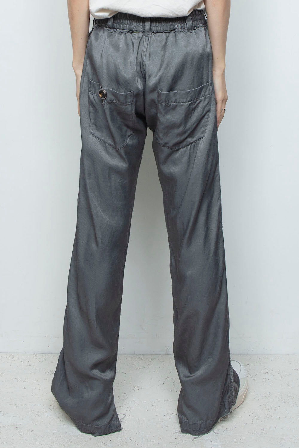 LB26SS-PT02-PDC | ピグメントウォッシュドローライズ5Pセミフレアパンツ | SLATE GRAY