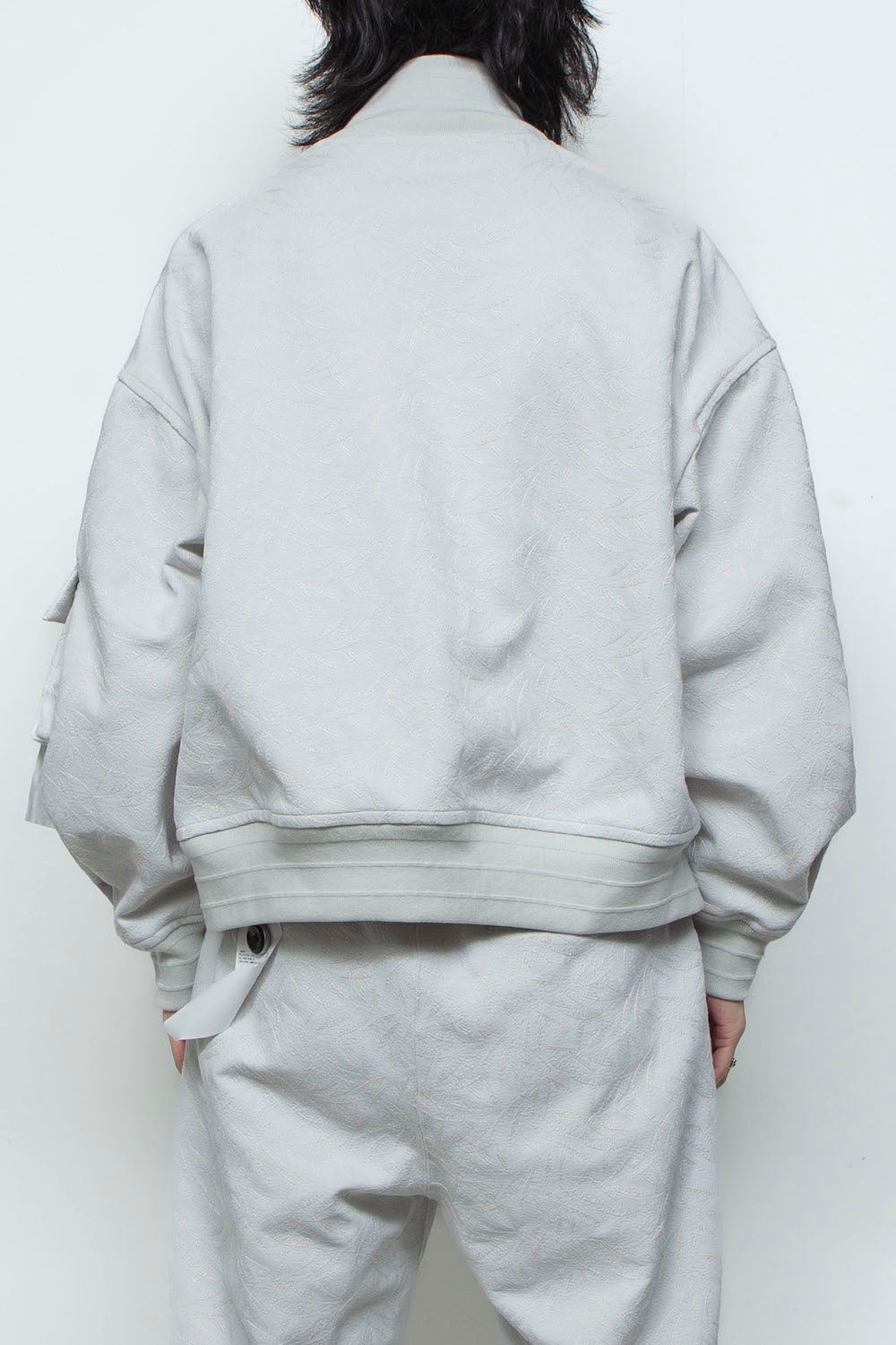 <LAST 1点> LB26SS-SWBL01-ETJ | フルエンブロイダリージャージースタジアムブルゾン | ICE GRAY