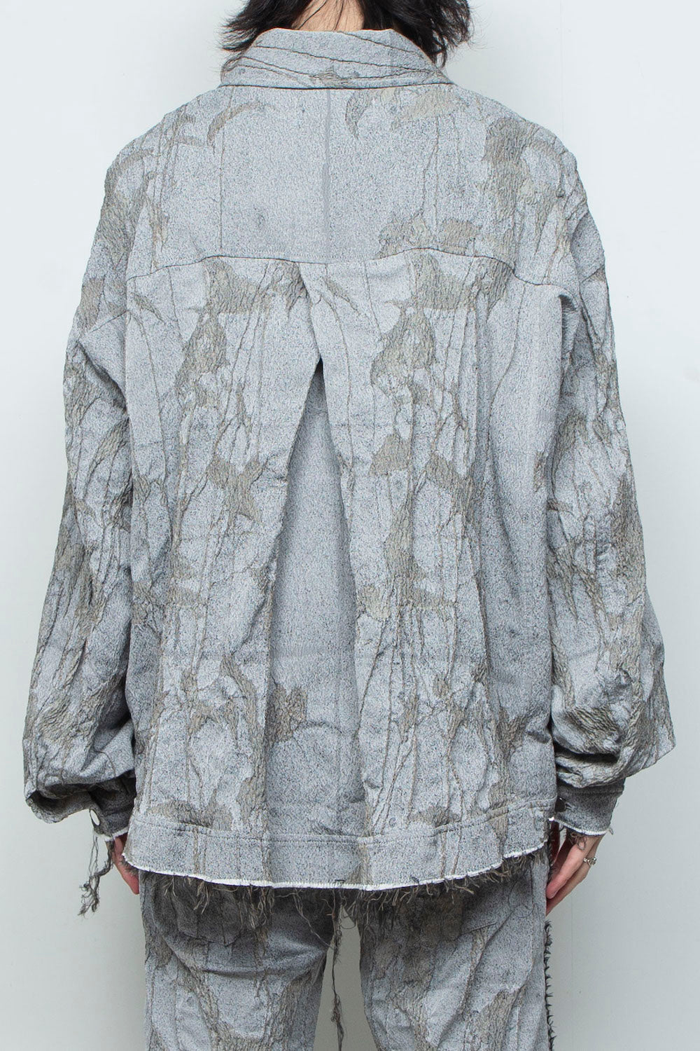 <LAST 1点> LB26SS-JK02-JQD | オリジナル蔦ジャガード再構築カーペンターデニムジャケット | IVY×CONCRETE