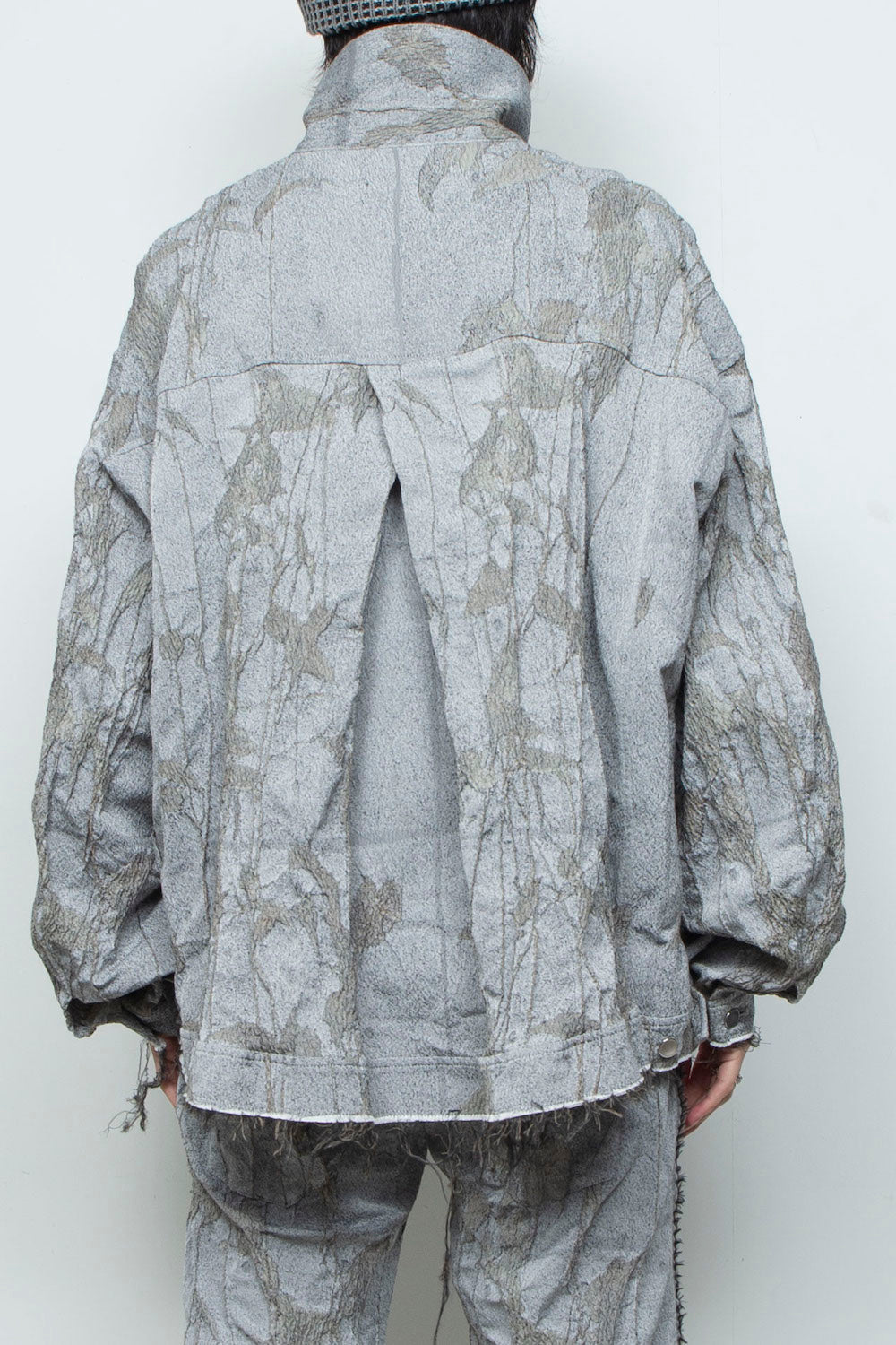 <LAST 1点> LB26SS-JK02-JQD | オリジナル蔦ジャガード再構築カーペンターデニムジャケット | IVY×CONCRETE