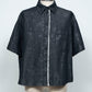 <LAST 1点> LB26SS-SH08-HPD | ホイルプリントショートスリーブコンパクトシャツ | BLACK×FOIL
