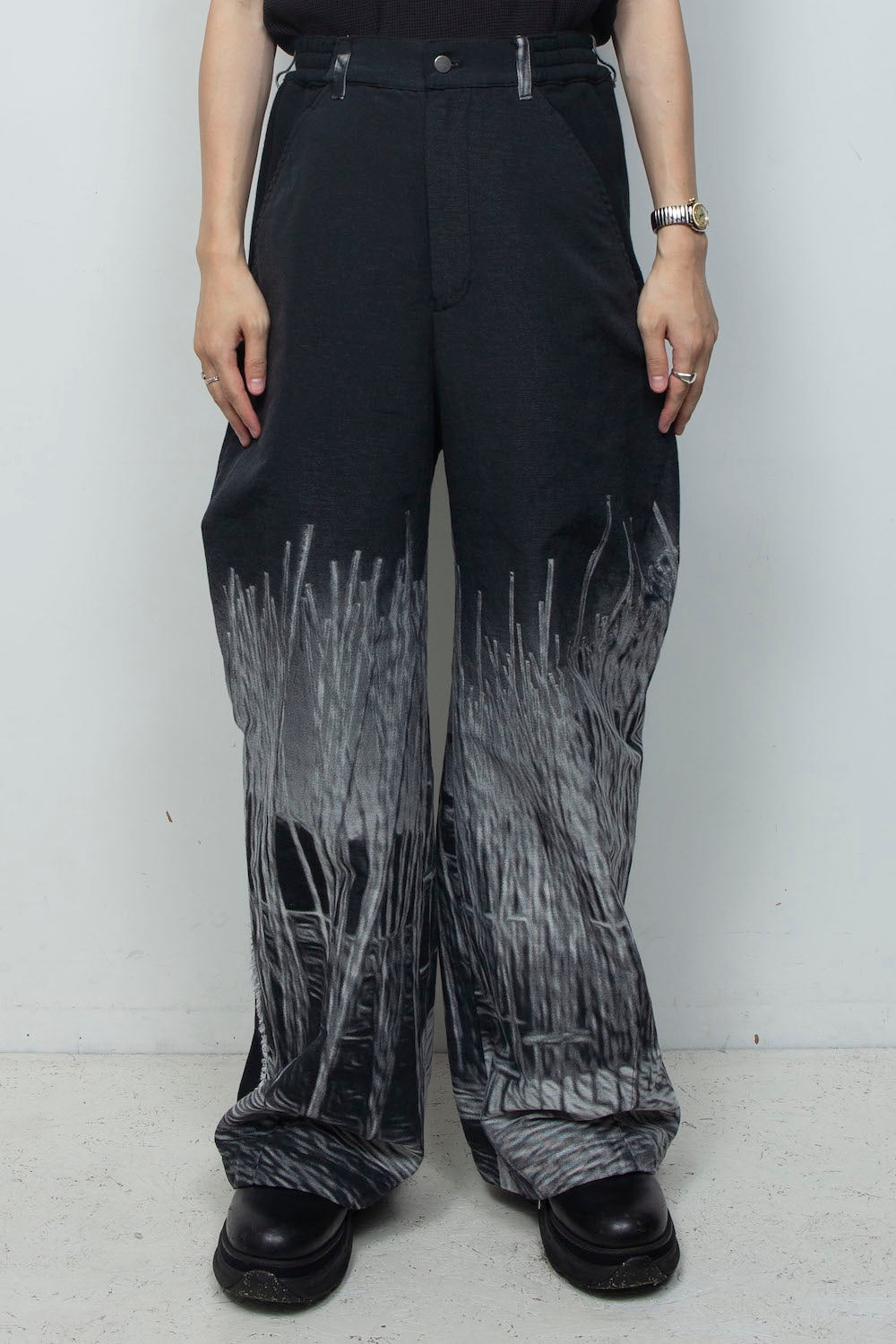 <last item> 
LB26SS-PT09-BDS | Original 3-Layer Sinflap Baggy Trousers | NATURAL</last>