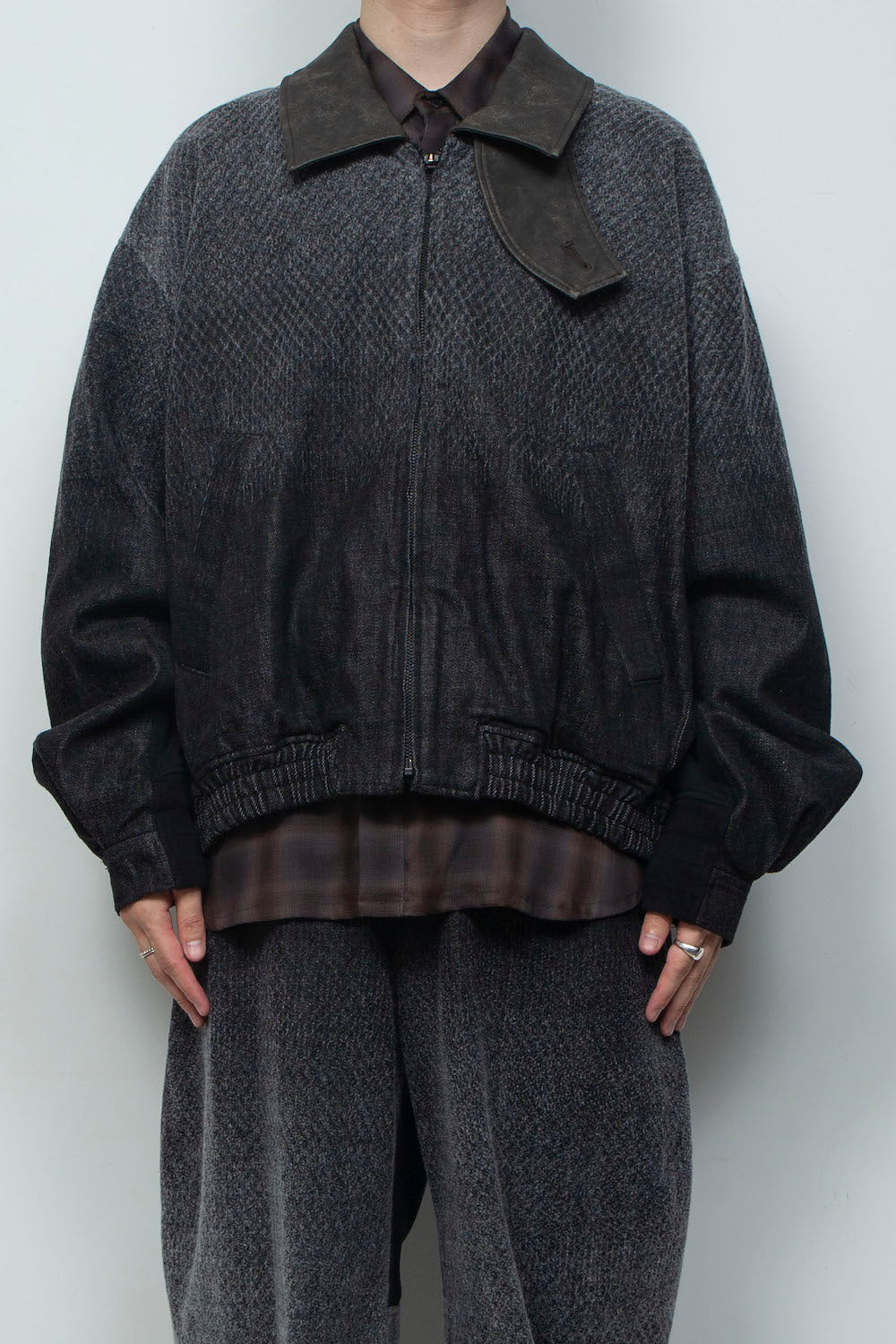 <last item> LB26SS-JK02-HPD | Foil Print Reconstructed Carpenter Denim Jacket | BLACK×FOIL</last>