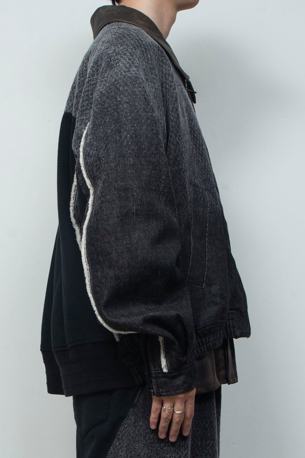 <last item> LB26SS-JK02-HPD | Foil Print Reconstructed Carpenter Denim Jacket | BLACK×FOIL</last>