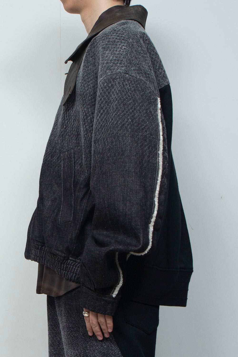 <last item> LB26SS-JK02-HPD | Foil Print Reconstructed Carpenter Denim Jacket | BLACK×FOIL</last>