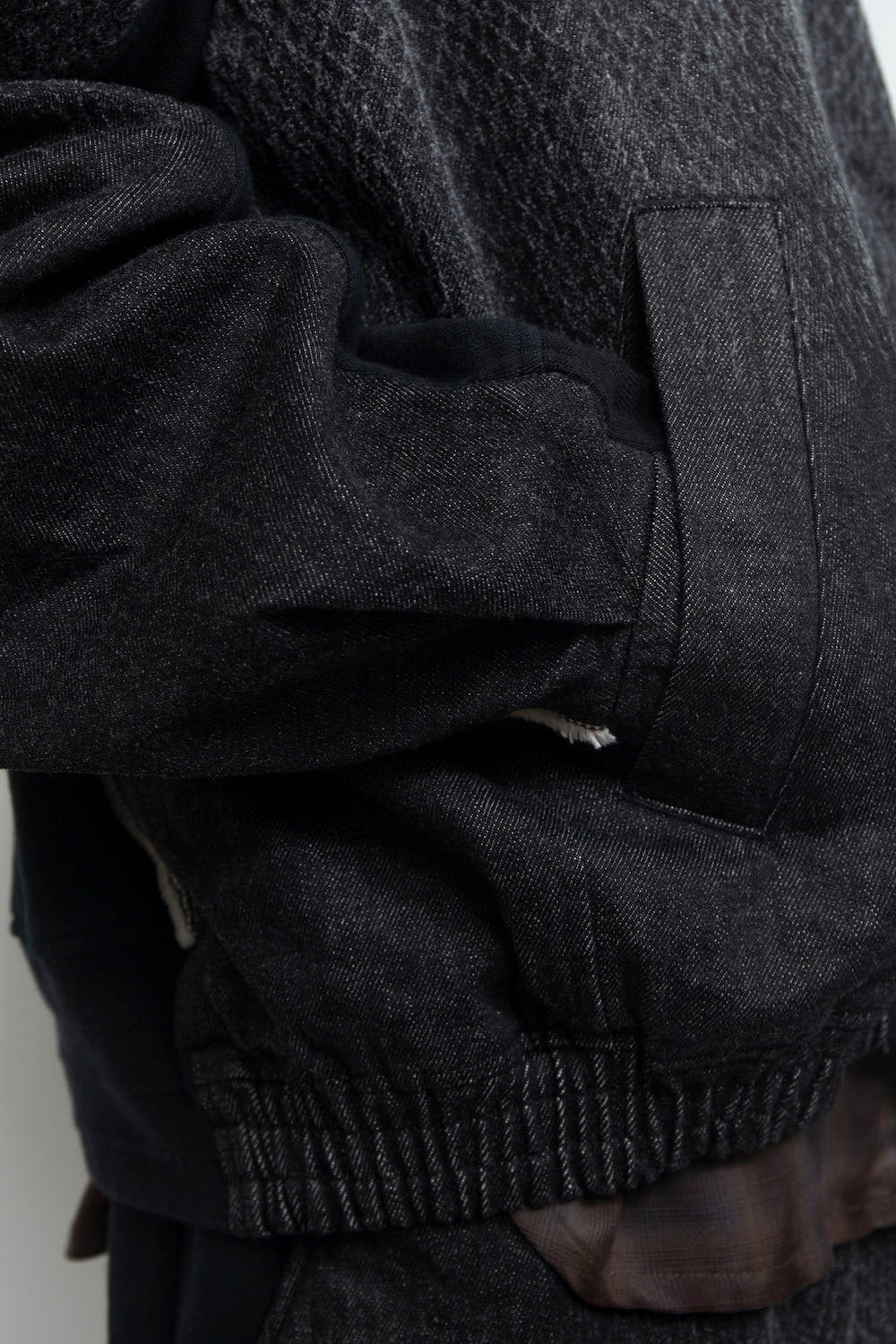 <last item> LB26SS-JK02-HPD | Foil Print Reconstructed Carpenter Denim Jacket | BLACK×FOIL</last>