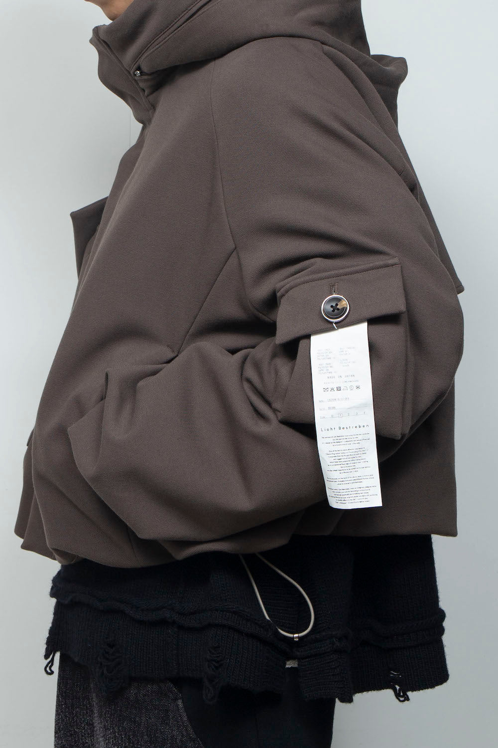 LB26AW-BL03-DFB | DOWN FABRICショートフードブルゾン | BROWN