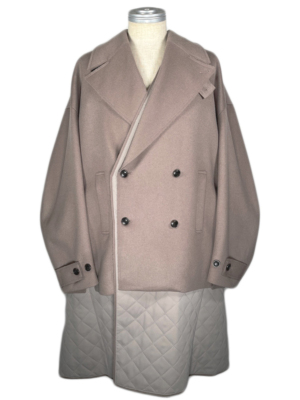 LB23AW-CO01-SSM | Pinsonic Separable 3WAY Chester Coat | WOOD 