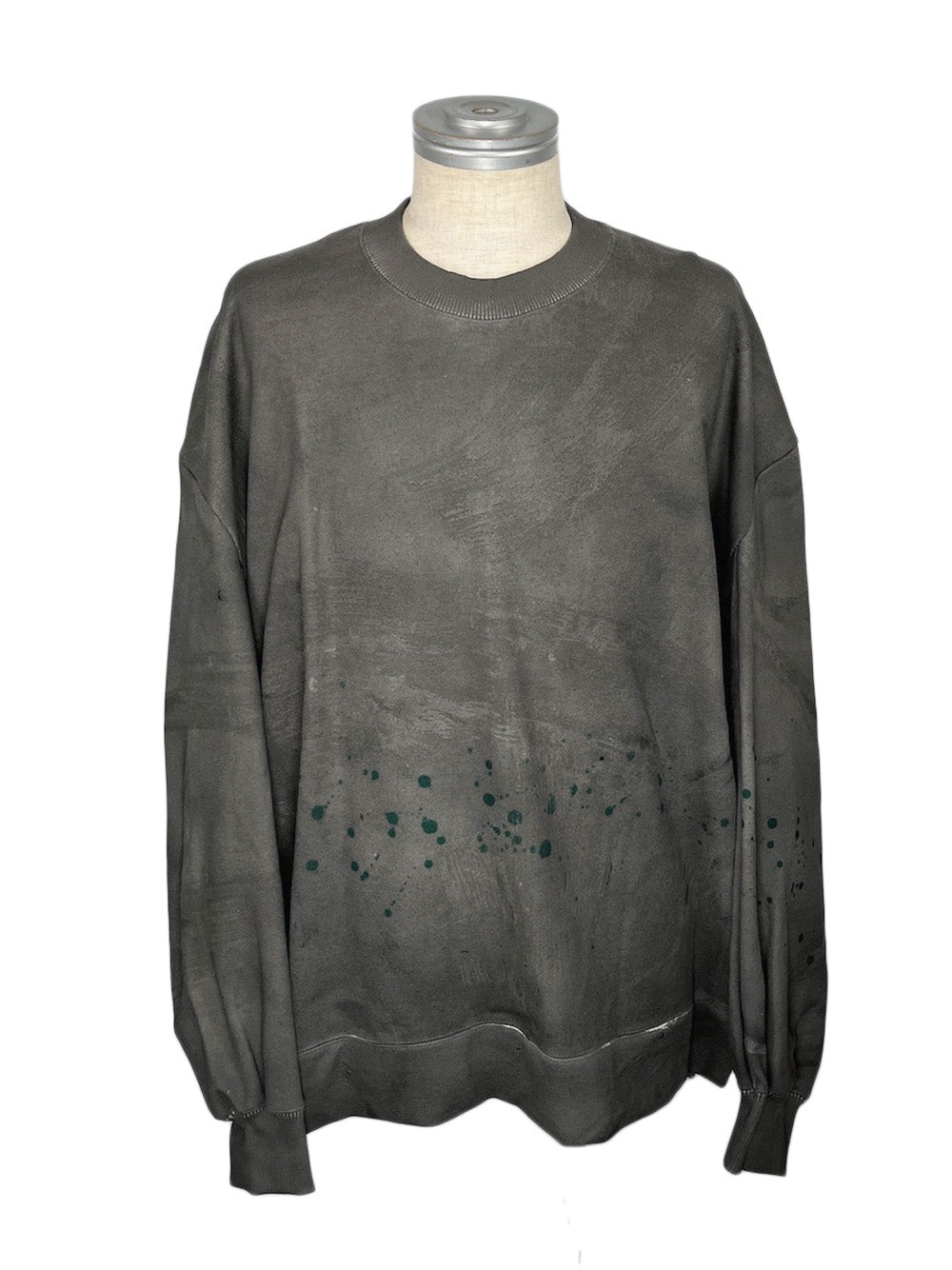 LB23AW-PO04-STC | 3D plaster style pigment pullover | IRON 