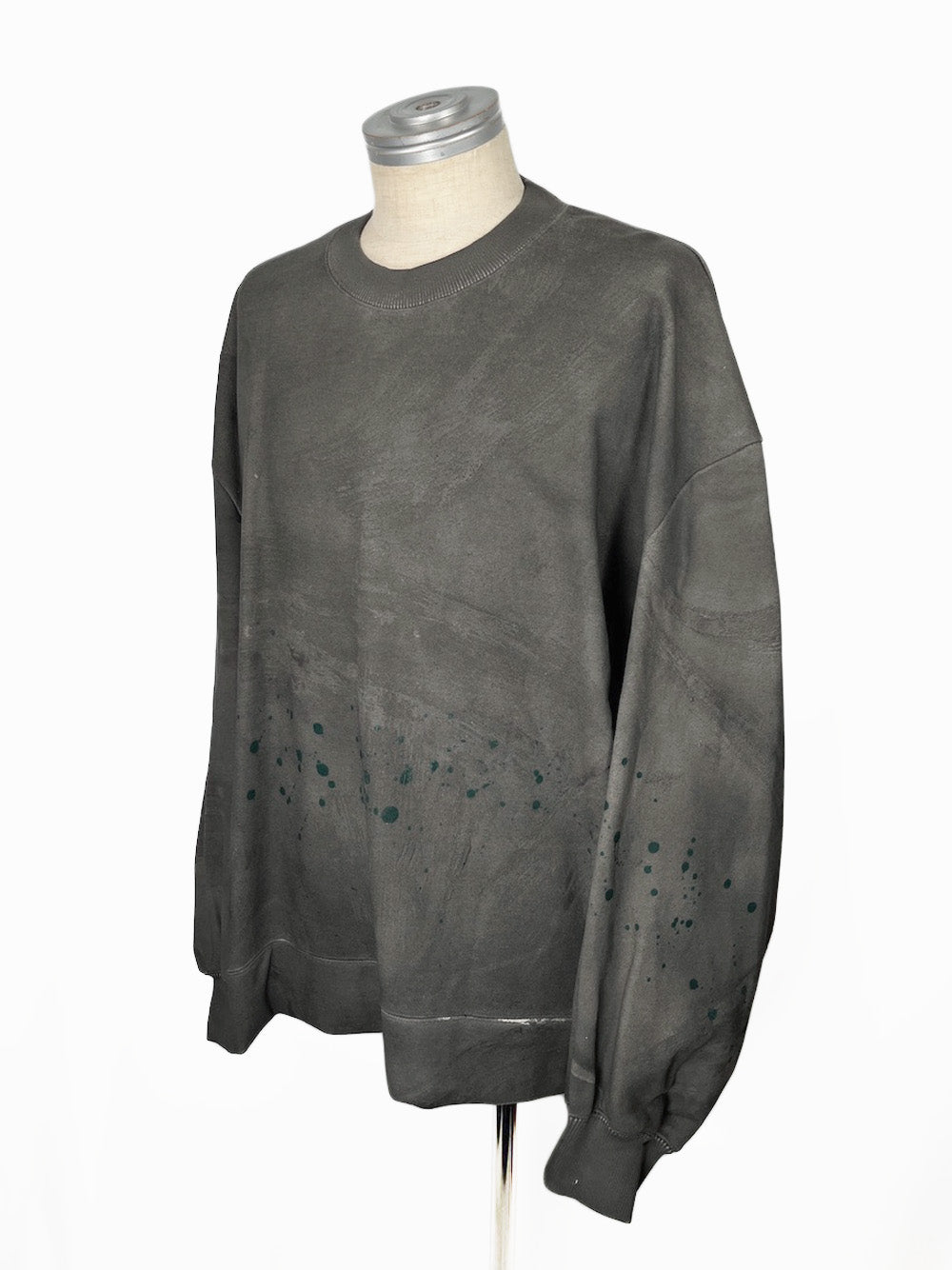LB23AW-PO04-STC | 3D plaster style pigment pullover | IRON 