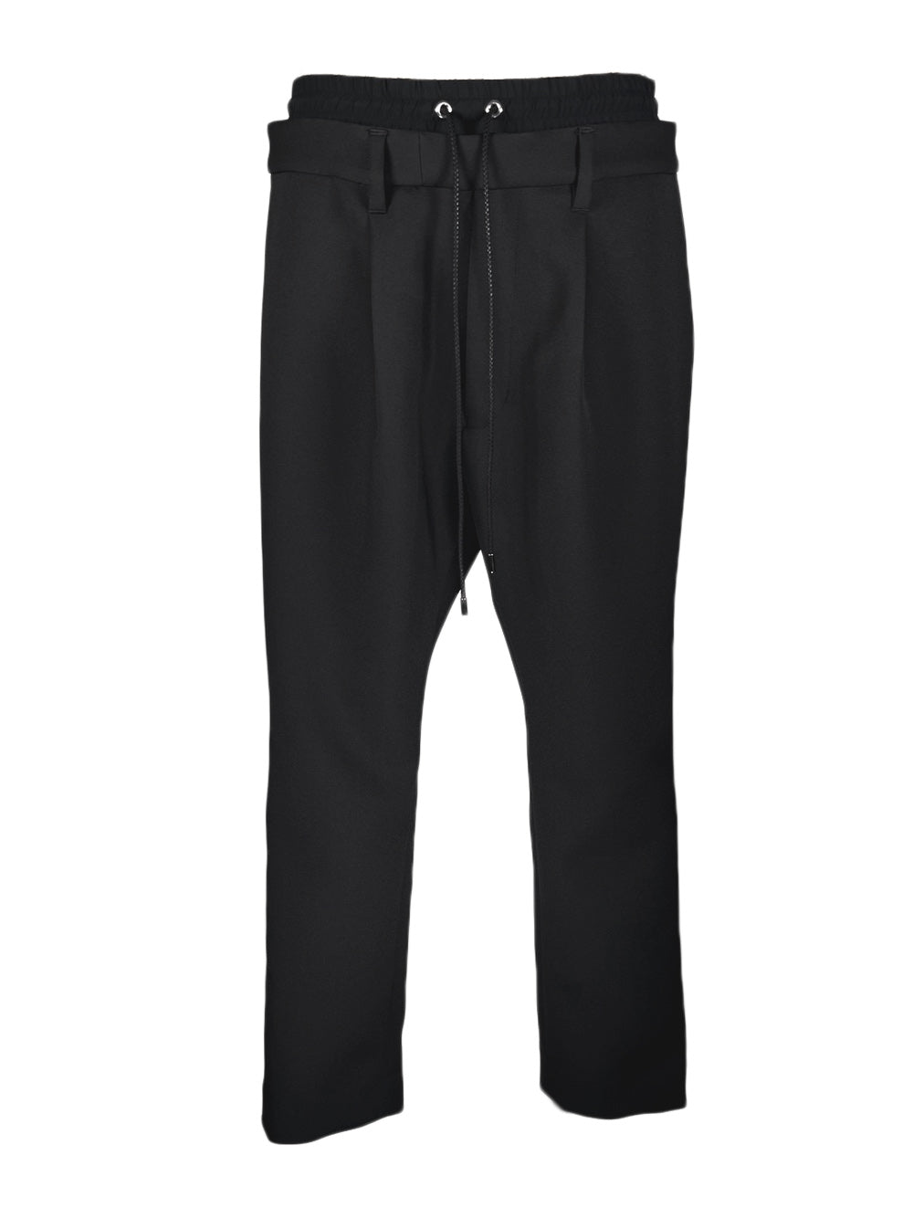 LB23AW-PT01-TC | Double waist jodhpur trousers | BLACK 