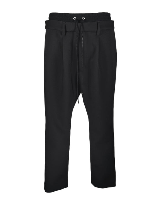 LB23AW-PT01-TC | Double waist jodhpur trousers | BLACK 