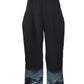 LB23AW-PT05-TC-DA | 3D graphic pocket tuck wide pants | BLACK 